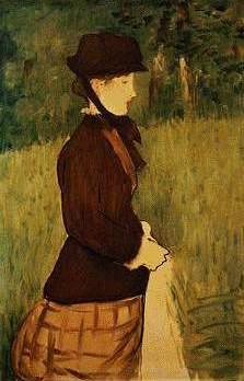 Edouard Manet Woman walking in the Garden oil painting image